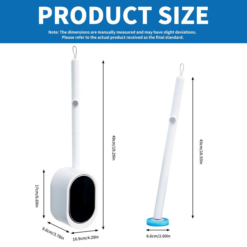 🚽 Toilet Scrubber Kit  Self-Cleaning Disposable Pads 🧼 No Pre-Rinse ✅ ✨ Fast Clean Odor-Free 🌿