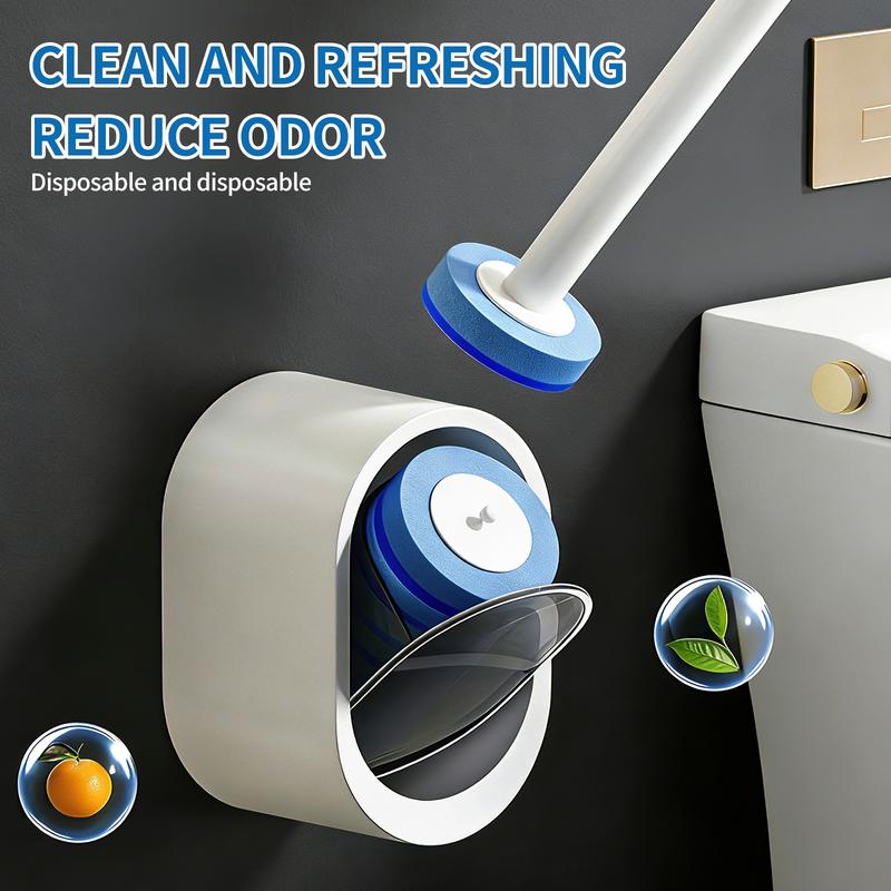 🚽 Toilet Scrubber Kit  Self-Cleaning Disposable Pads 🧼 No Pre-Rinse ✅ ✨ Fast Clean Odor-Free 🌿
