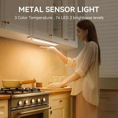 💡Motion Sensor Under Cabinet Light, 1500mAh USB Rechargeable, Magnetic & Dimmable